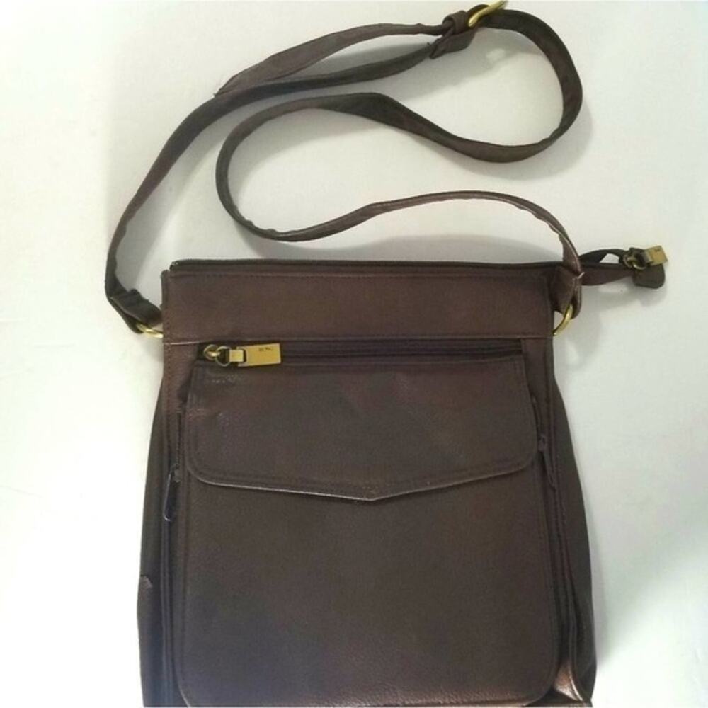 Cherokee leather‎ brown purse